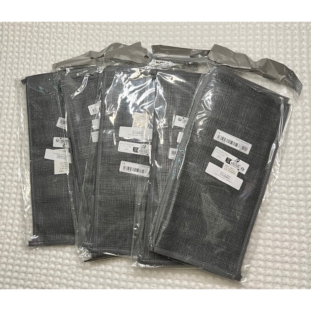 Clothes Organizer Cloth 7 Slots Dividers Cube Organizer 5Pcs Medium Gray OPO